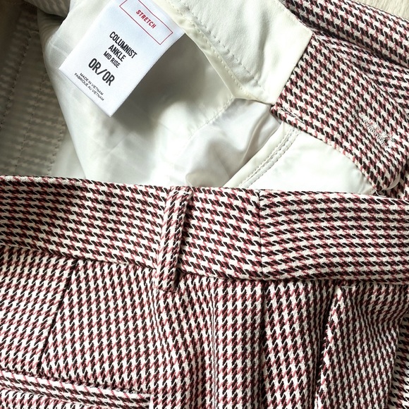 Express Mid Rise Houndstooth Colomnist Ankle Pant - Picture 5 of 8